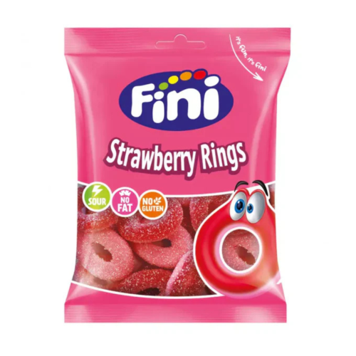 Fini Halal Strawberry Rings 12x75g