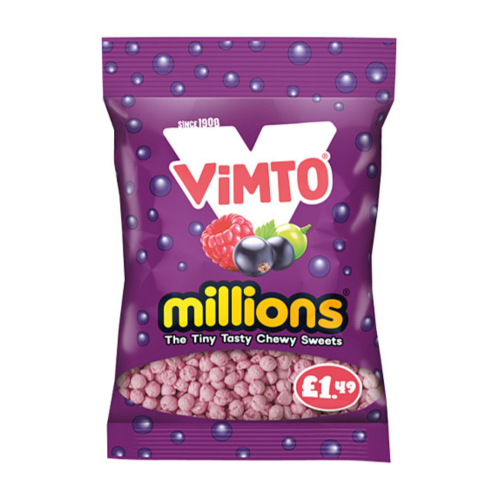Millions Vimto Bags Ã‚Â£1.49 PMP 12x100g