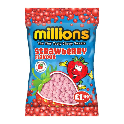 Millions Strawberry Bags ã1.49 PMP 12x110g