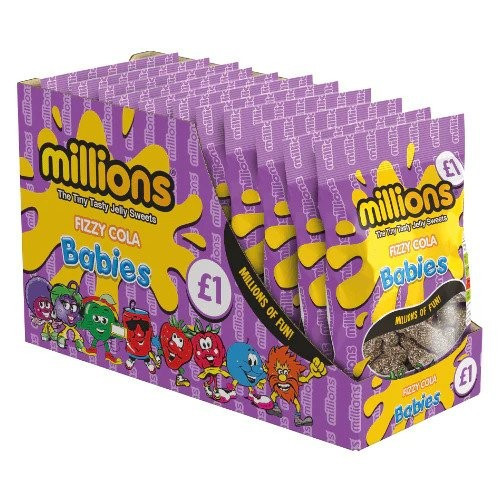 Millions Fizzy Cola Babies ã1 PMP 12x120g