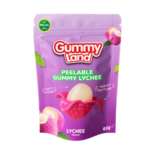 Gummy Land Peelable Lychee 12x65g