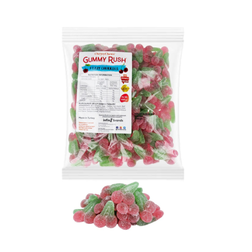 Gummy Rush Fizzy Cherries 1kg