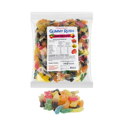 Gummy Rush Sour Party Mix 1kg
