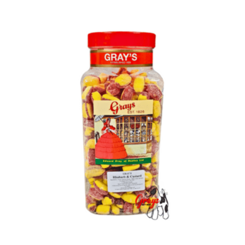 Grays Rhubarb & Custard Jar 2.27Kg