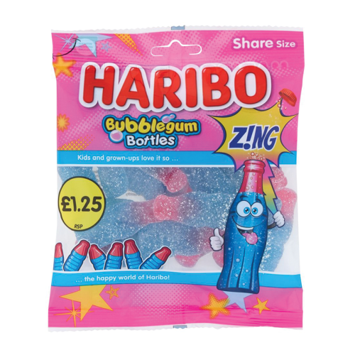 Haribo Bubblegum Bottles ã1.25 PMP 12x160g