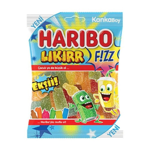 Haribo Halal Fizzy Likirr 24x70g