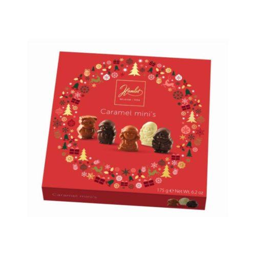 Hamlet Box Caramel Minis Winter Red 175g