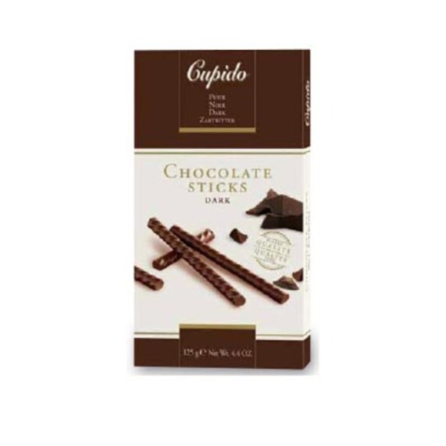 Cupido Box Chocolate Sticks Dark 125g