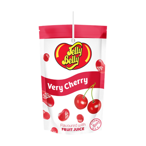 Jelly Belly Very Cherry Fruit Drink Pouch 8x200ml