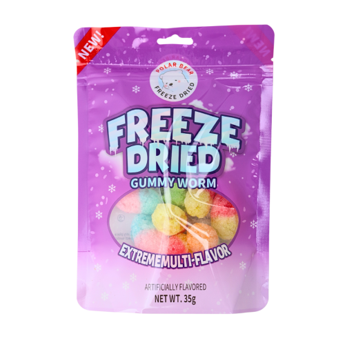Polar Bear Freeze Dried Gummy Worm 