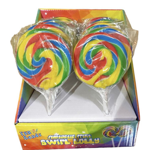 Fun Kandy Swirly Round Lolly 18X80g