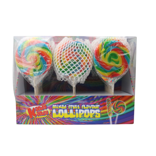 Mixed Fruit Swirl Lollipops 