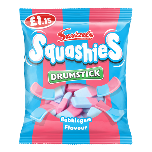 Swizzels Squashies Drumsticks Bubblegum Ã‚Â£1.15 PMP 12x120g