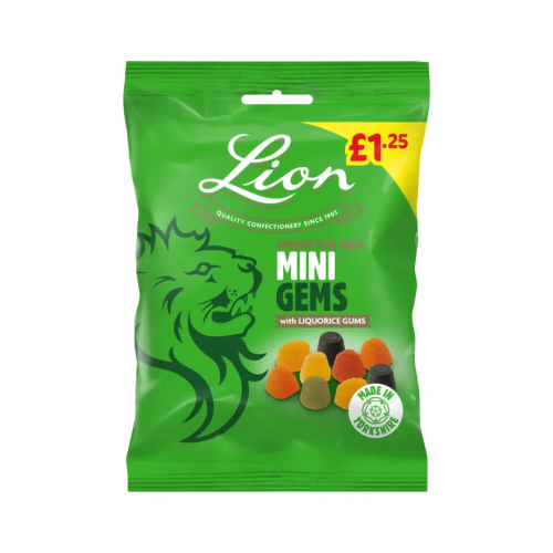 Lion Mini Gems PMP Â£1.25 12x130g
