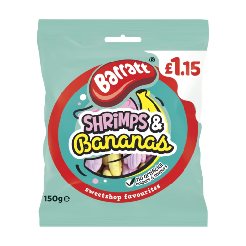 Barratt Shrimp and Banana PMP &Acirc;&pound;1.15 12x150g