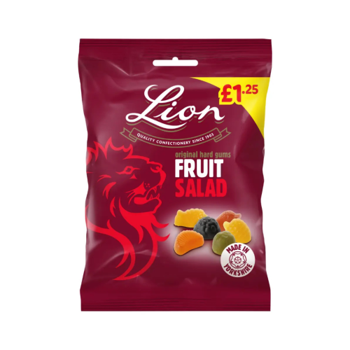 Lion Fruit Salad Gums PMP Â£1.25 12 x130g
