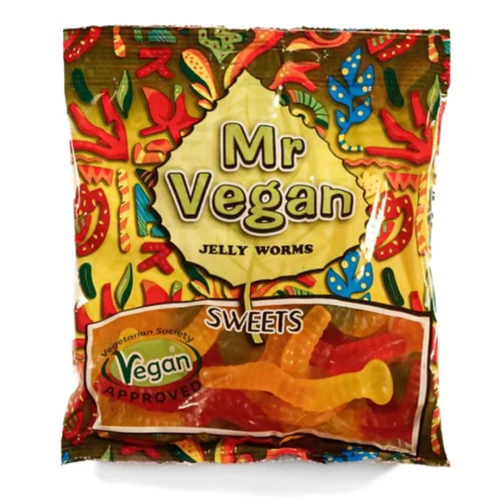 Mr Vegan Jelly Worms 12x120g
