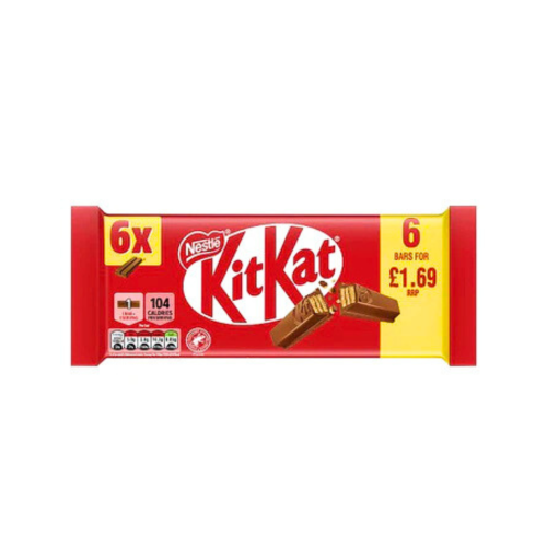 Nestle Kit Kat 2 Finger Multipack 20x(6x20.7g) Â£1.69 PMP