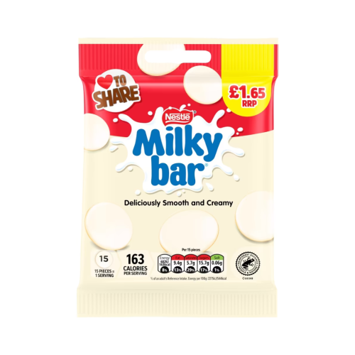 Nestle Milkybar Giant Buttons Share Bag Â£1.65 PMP 12x85g