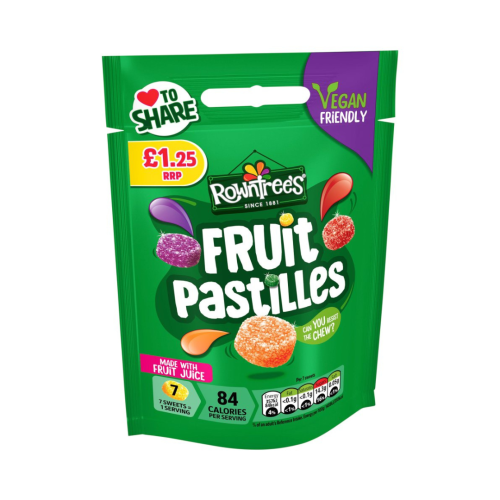 Nestle Rowntrees Fruit Pastilles PMP Â£1.25 10x114g