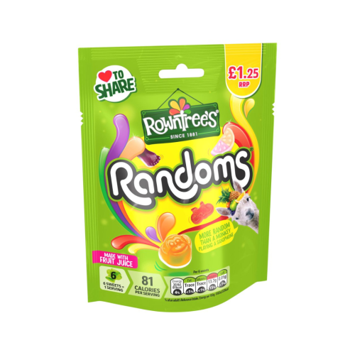 Nestle Rowntrees Randoms PMP Â£1.25 10x120g
