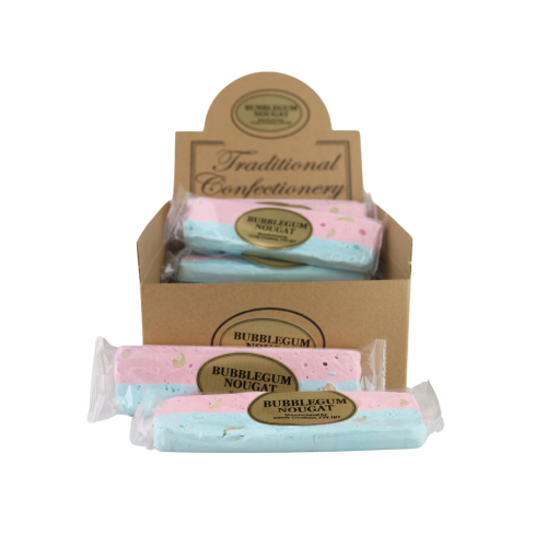Traditional Confectionery Bubblegum Nougat Bars 16x130g