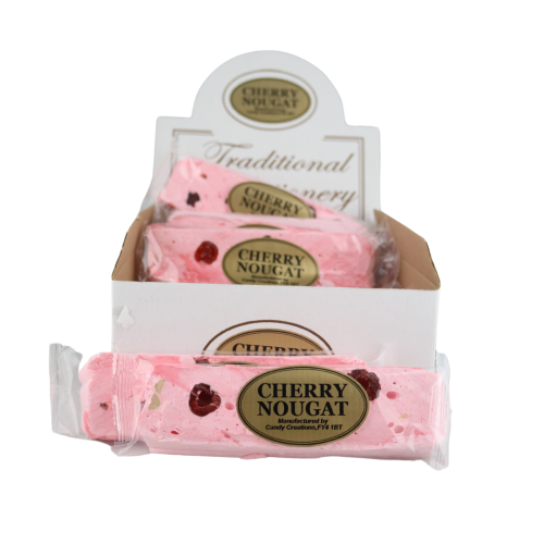 Traditional Confectionery Cherry Nougat Bars 16x130g