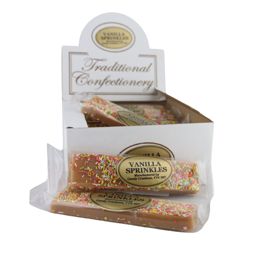 Traditional Confectionery Vanilla Sprinkle Bars 16x130g