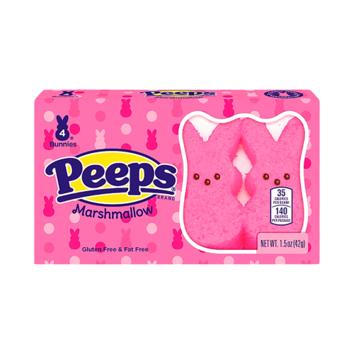 Peeps Bunnies Pink 24x4 Pack