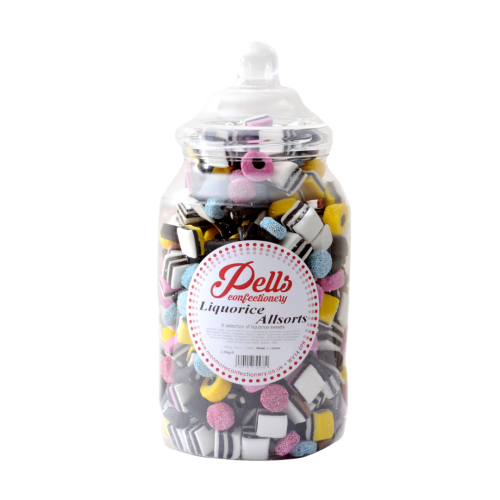 Pells Liquorice Allsorts 2.25Kg Jar