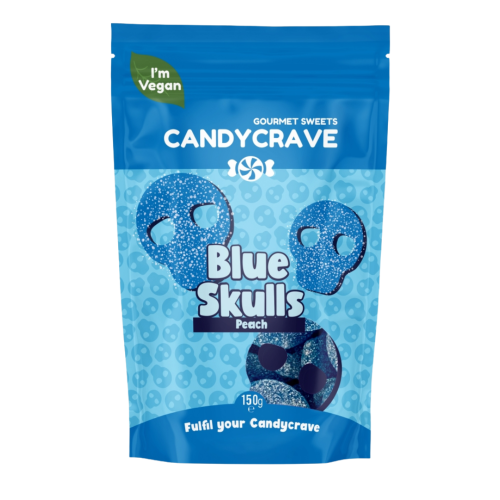 Blue Skulls Pouch