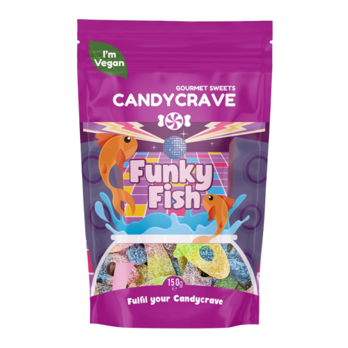 Candycrave Funky Fish Pouch 10x150g