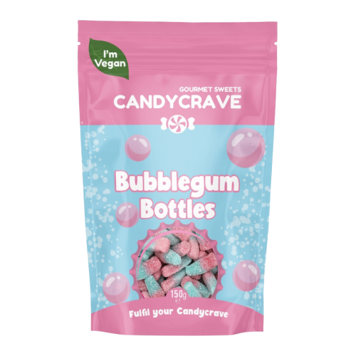 Candycrave Bubblegum Bottles Pouch 10x150g