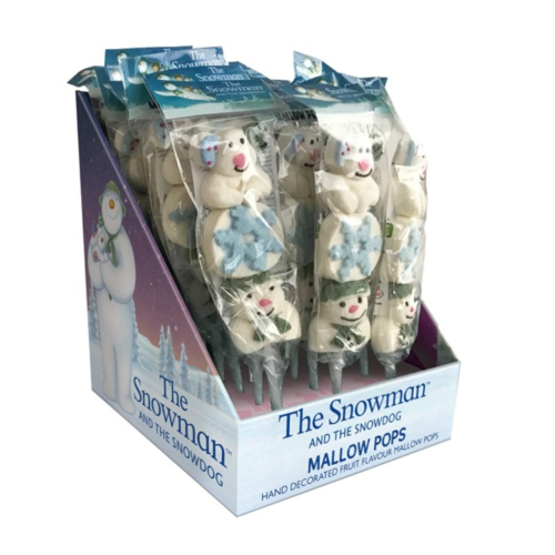 Rose Snowman and Snowdog Mallow Kebab Pop 24x30g