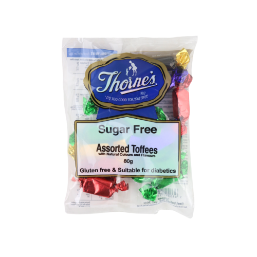 Thornes Sugar Free Assorted Toffee 12x80g