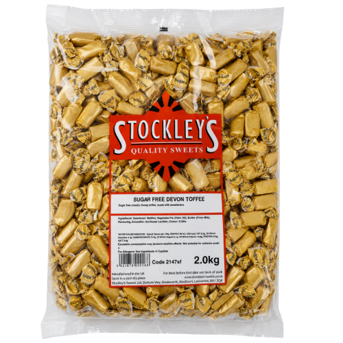 Stockleys Sugar Free Devon Tofee 2Kg