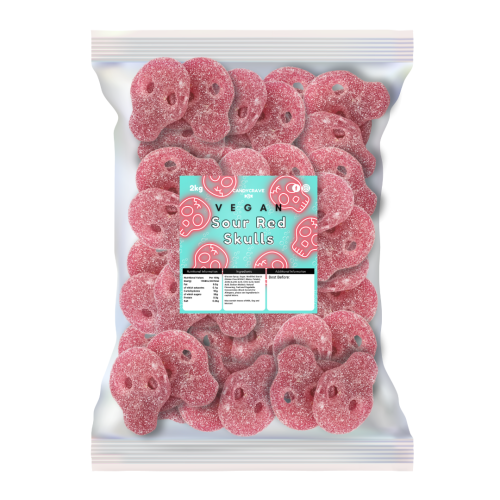 Candycrave Vegan Fizzy Red Skulls 2kg