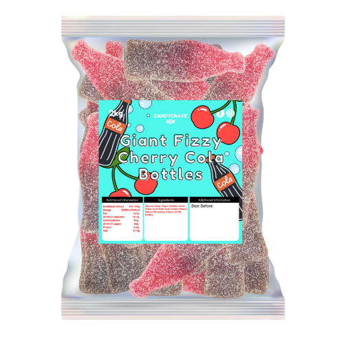 Candycrave Giant Fizzy Cherry Cola Bottle 2kg