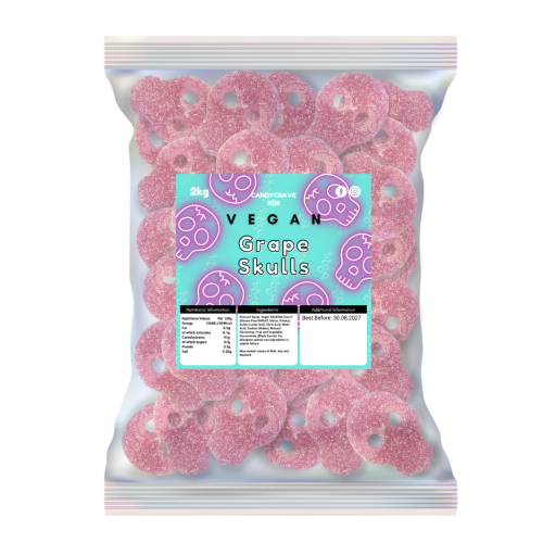 Candycrave Vegan Grape Skulls 2kg