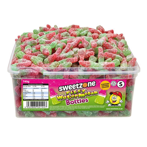Sweetzone Fizzy Watermelon Bottles 740g Tub