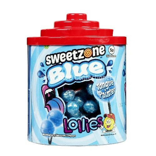 Sweetzone Blue Tongue Painter Lollies 150 Count
