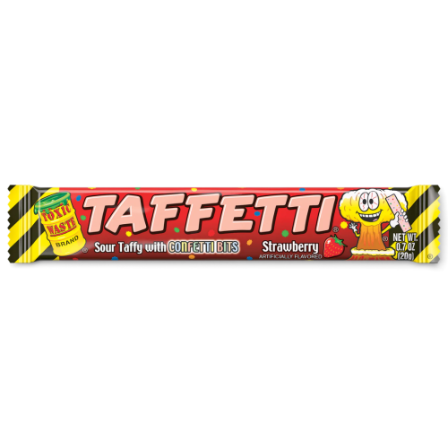 Toxic Waste Taffeti Strawberry 8x24x20g