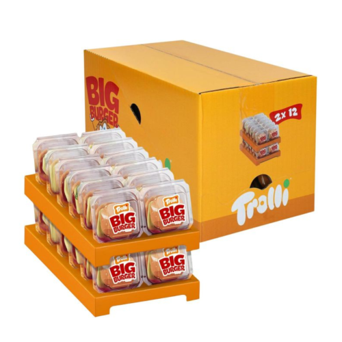 Trolli Big Burger Display 24x50g