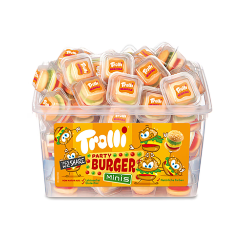 Trolli Party Burger Mini Tubs 60 Count 