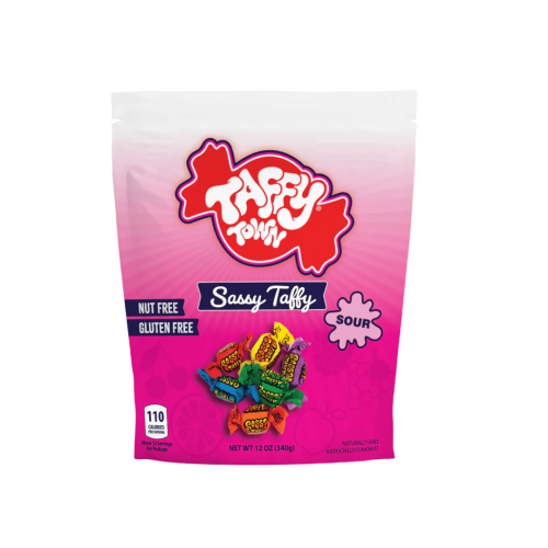 Taffy Town Sassy Taffy Pouch 8x340g