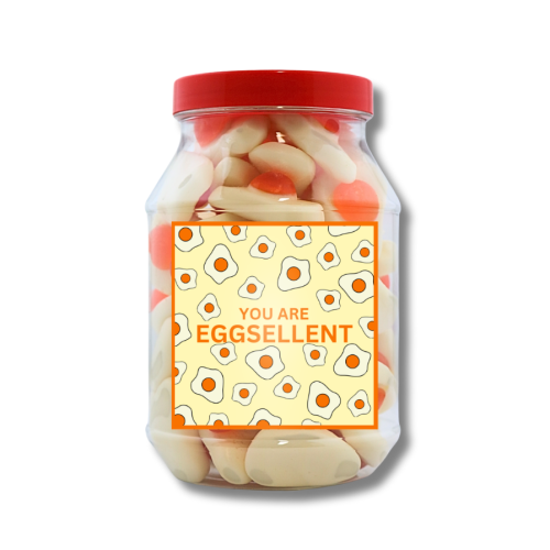 Pun Gift Valentines Eggs Jar 400g