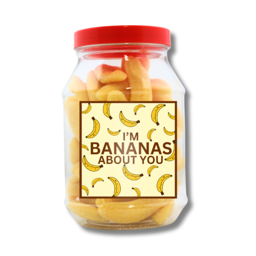 Pun Gift Valentines Bananas Jar 400g