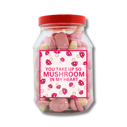 Pun Gift Valentines Mushroom Jar 400g