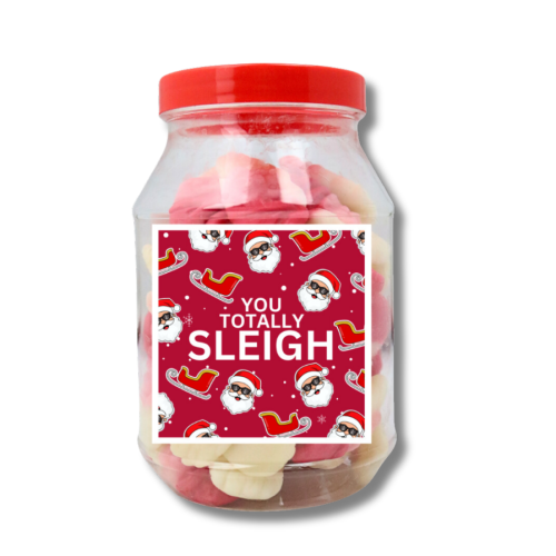 Pun Gift Christmas Jelly Santas Jar 400g