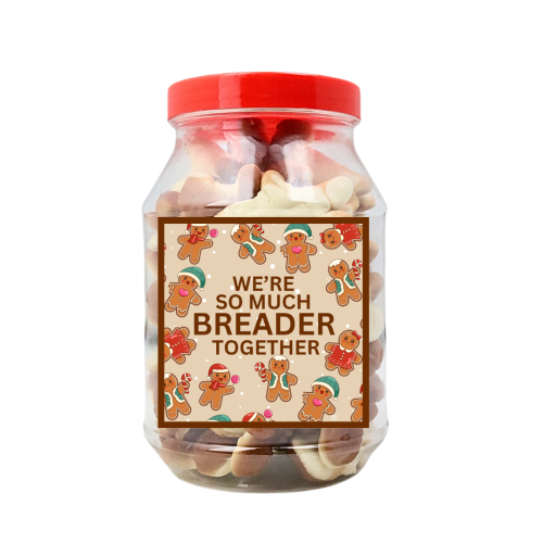 Pun Gift Christmas Jelly Gingerbread Men Jar 350g